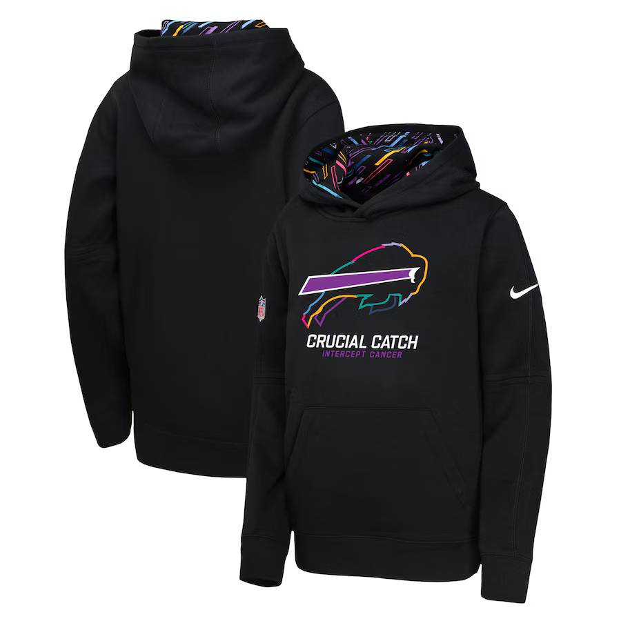 Youth Buffalo Bills 2024 Nike NFL black hoodie